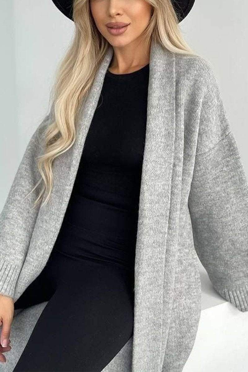 EB | Lange Strickcardigan Weich und Warm Zeitloses Design