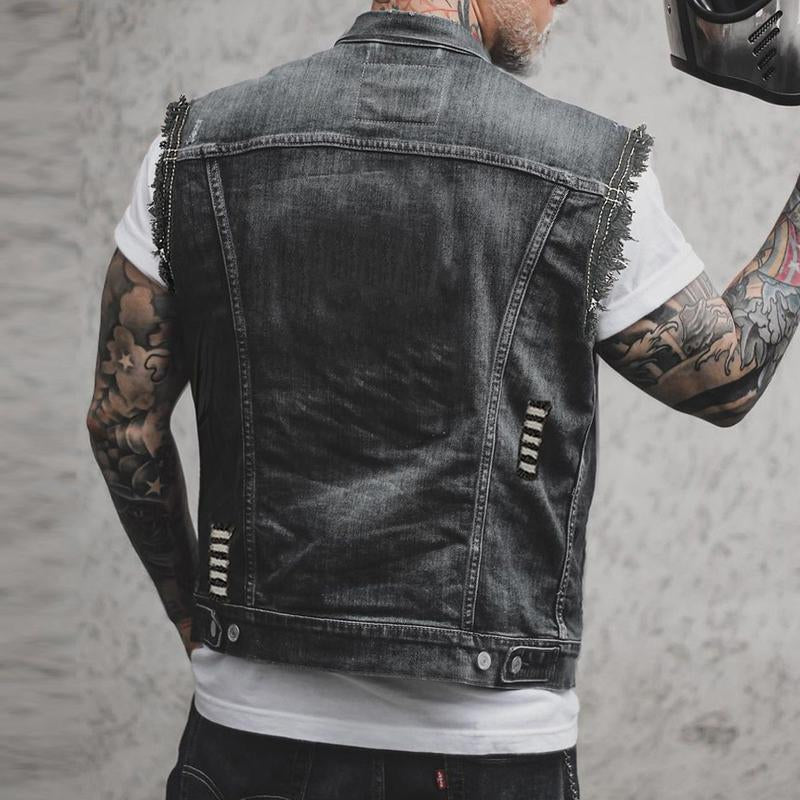 EB Stylische Denim Weste für Herren