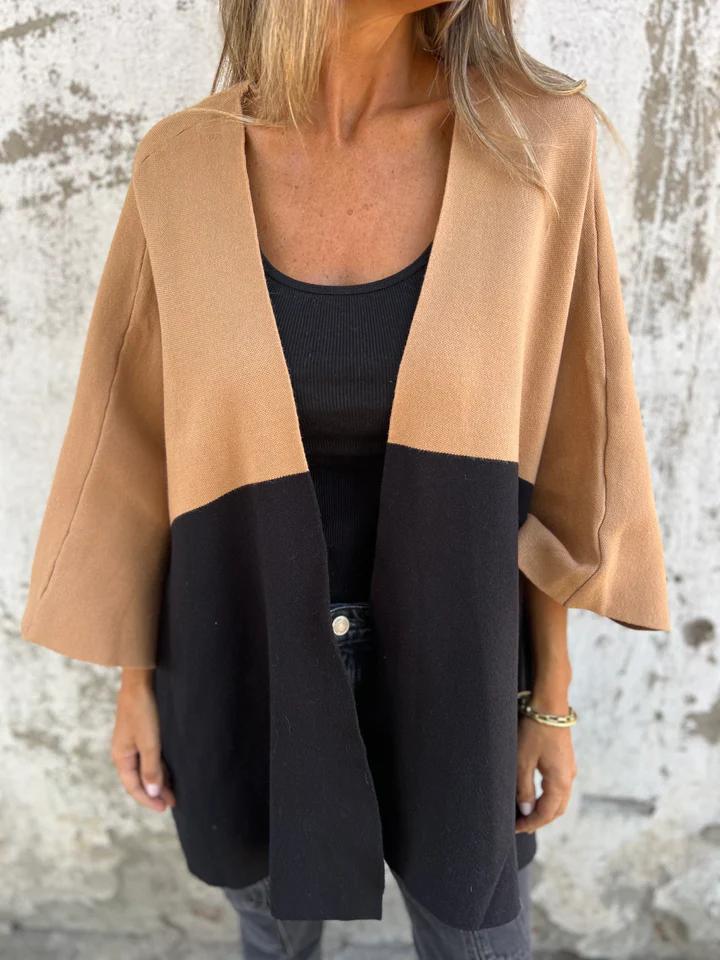 EB | Farbenblock Cardigan Stilvoll und Bequem Modernes Design