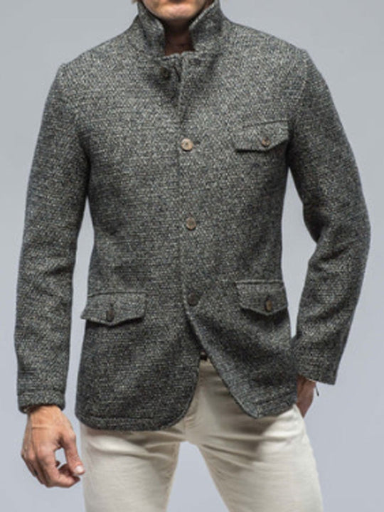 EB | Taschen Retro Freizeit Blazer mit Reißverschluss - Stylischer Komfort