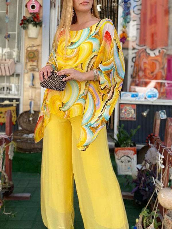 EB | Liene Zweiteiliges Chiffon Set