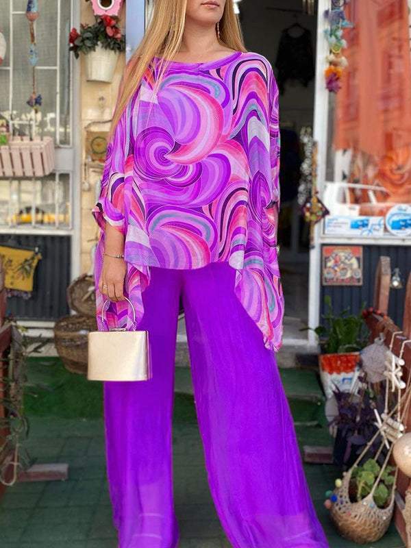 EB | Liene Zweiteiliges Chiffon Set