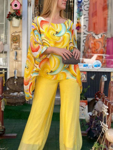 EB | Liene Zweiteiliges Chiffon Set