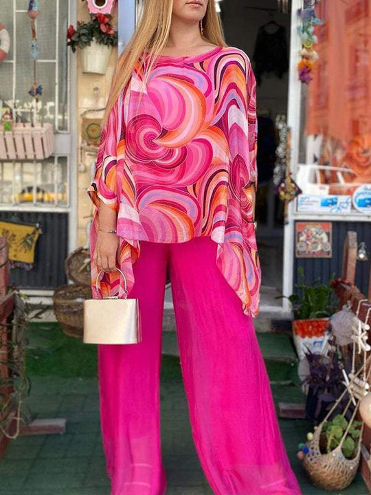 EB | Liene Zweiteiliges Chiffon Set