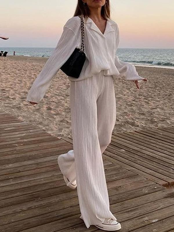 EB | Lässig Schick Faltenset - Bluse+Hose