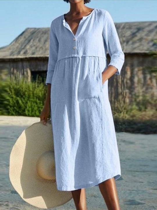 EB | Kleid aus Baumwolle mit Halbarm