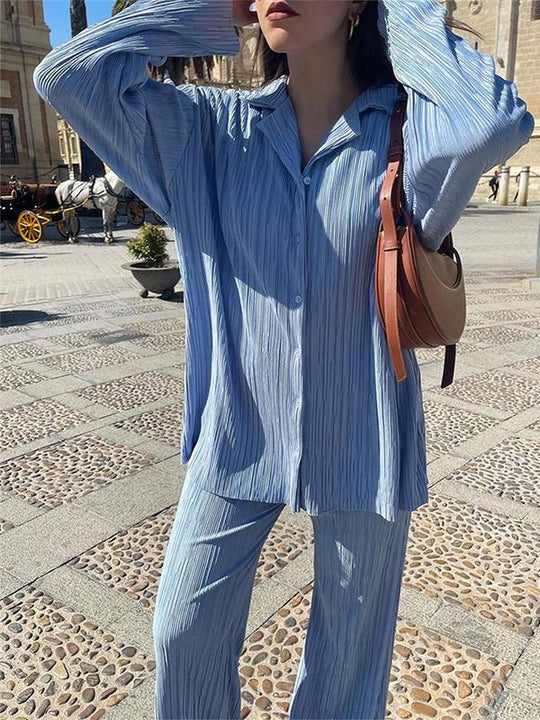 EB | Lässig Schick Faltenset - Bluse+Hose