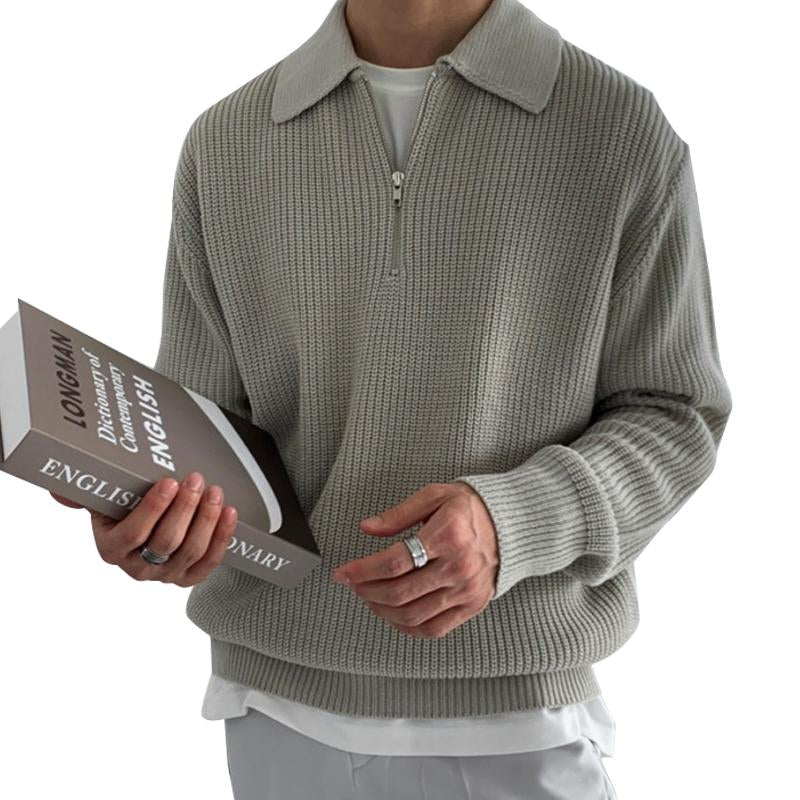 EB | Strickpullover mit Reißverschluss Weich und Stilvoll Lässige Eleganz