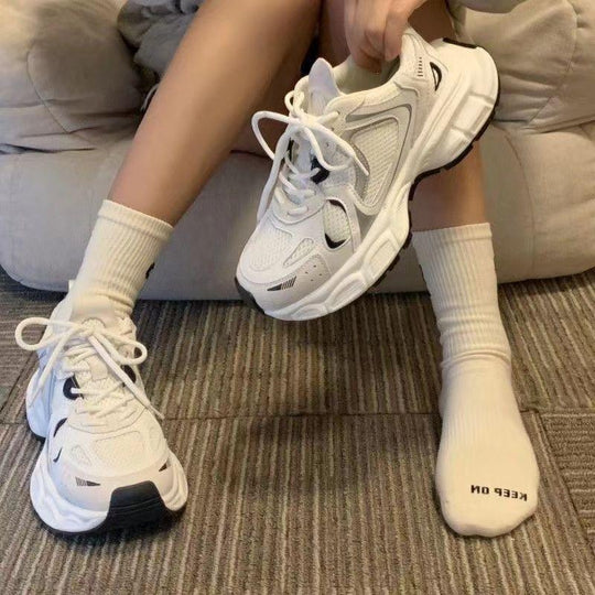Weiße KomfortPlateausneaker EB