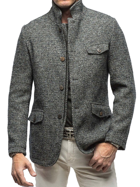 EB | Taschen Retro Freizeit Blazer mit Reißverschluss - Stylischer Komfort