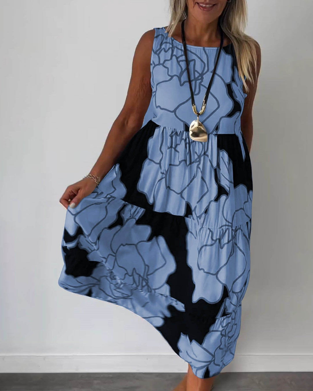 EB - Komfortables Ärmelloses Sommerkleid für Damen