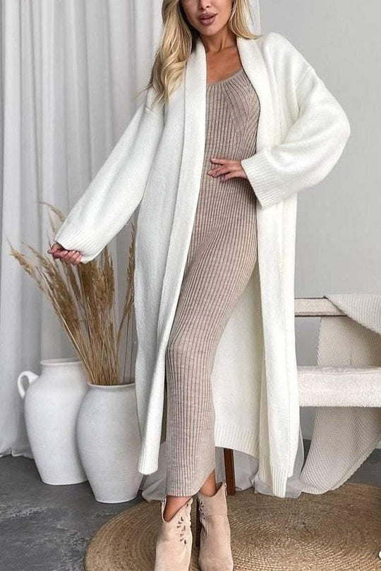 EB | Lange Strickcardigan Weich und Warm Zeitloses Design