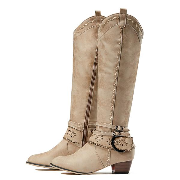 EB | Vintage Hohe Winterreiterstiefel