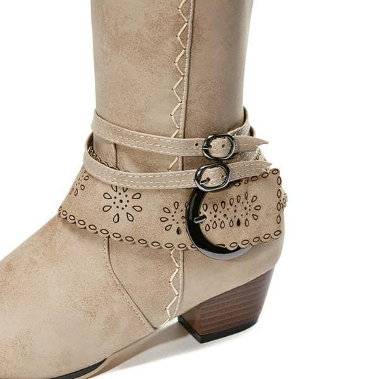 EB | Vintage Hohe Winterreiterstiefel