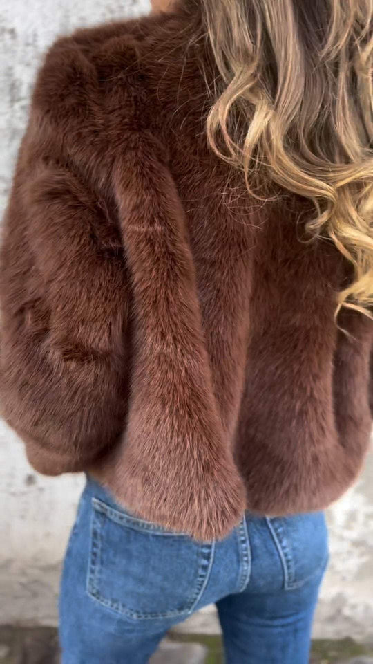 EB | Wintermantel für Damen Beige Warm und Bequem