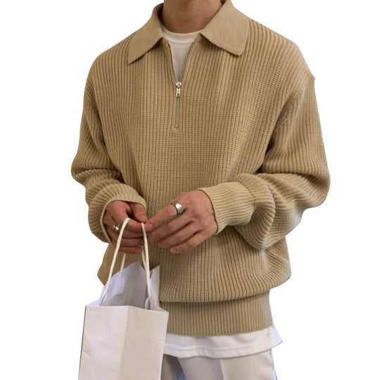 EB | Strickpullover mit Reißverschluss Weich und Stilvoll Lässige Eleganz
