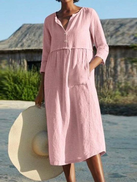 EB | Kleid aus Baumwolle mit Halbarm