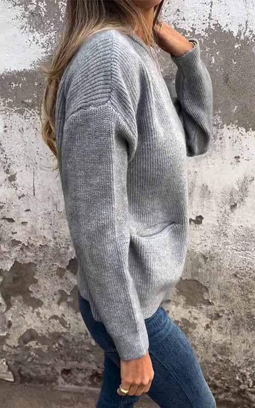 EB | Reißverschluss-Strickjacke aus Baumwolle