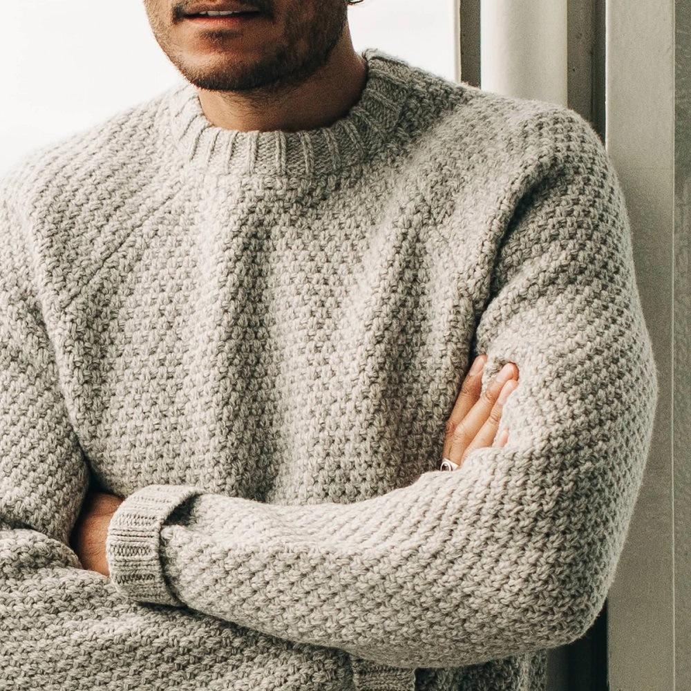 EB | Strukturstrickpullover Weich und Wärmedämmend Ideal für Den Alltag