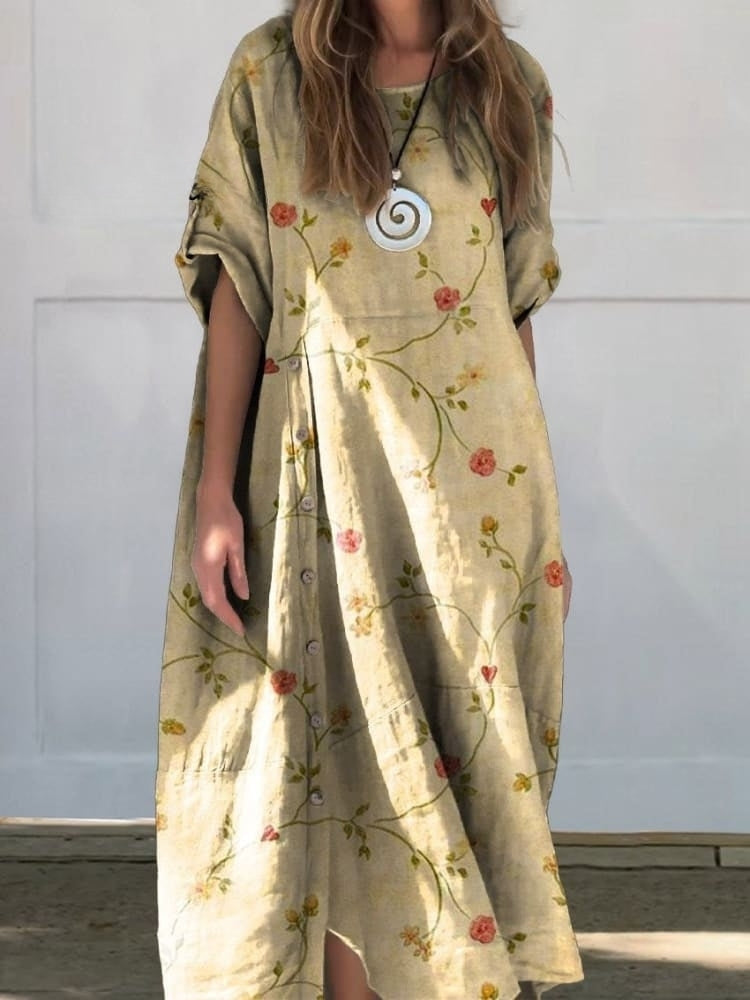 EB | Leinen Baumwolle Kleid