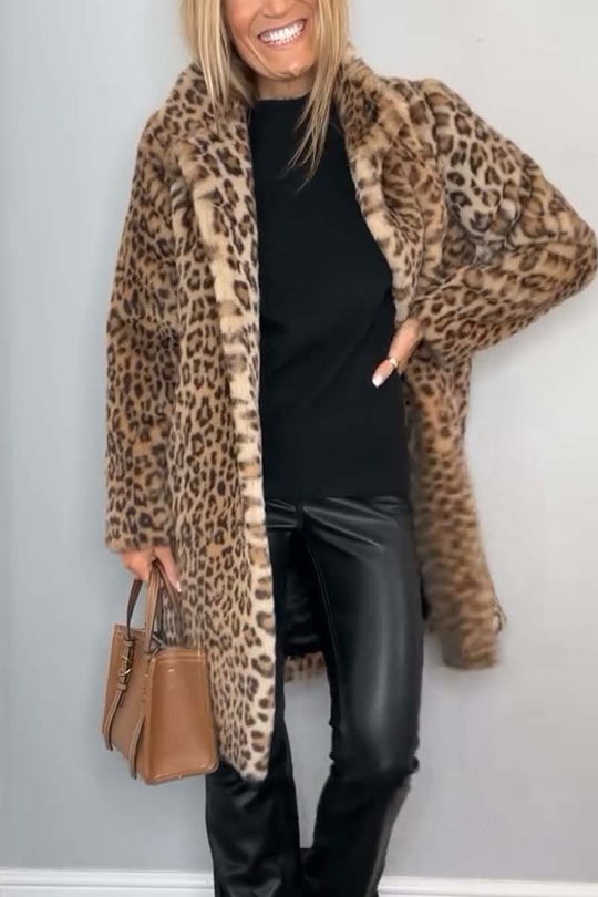 EB | Kunstleder Mantel - stilvoller Damen Winter Outdoor