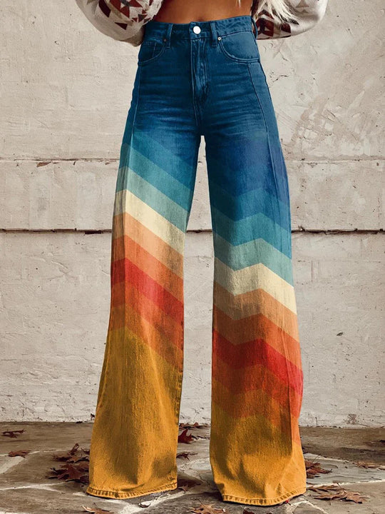 EB | Bedruckte Weite Hose