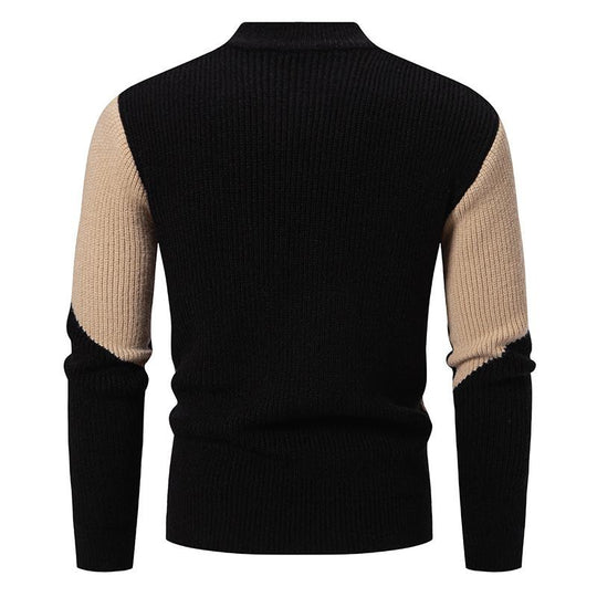 EB | Strickpullover mit Kontrastmuster Modern und Warm