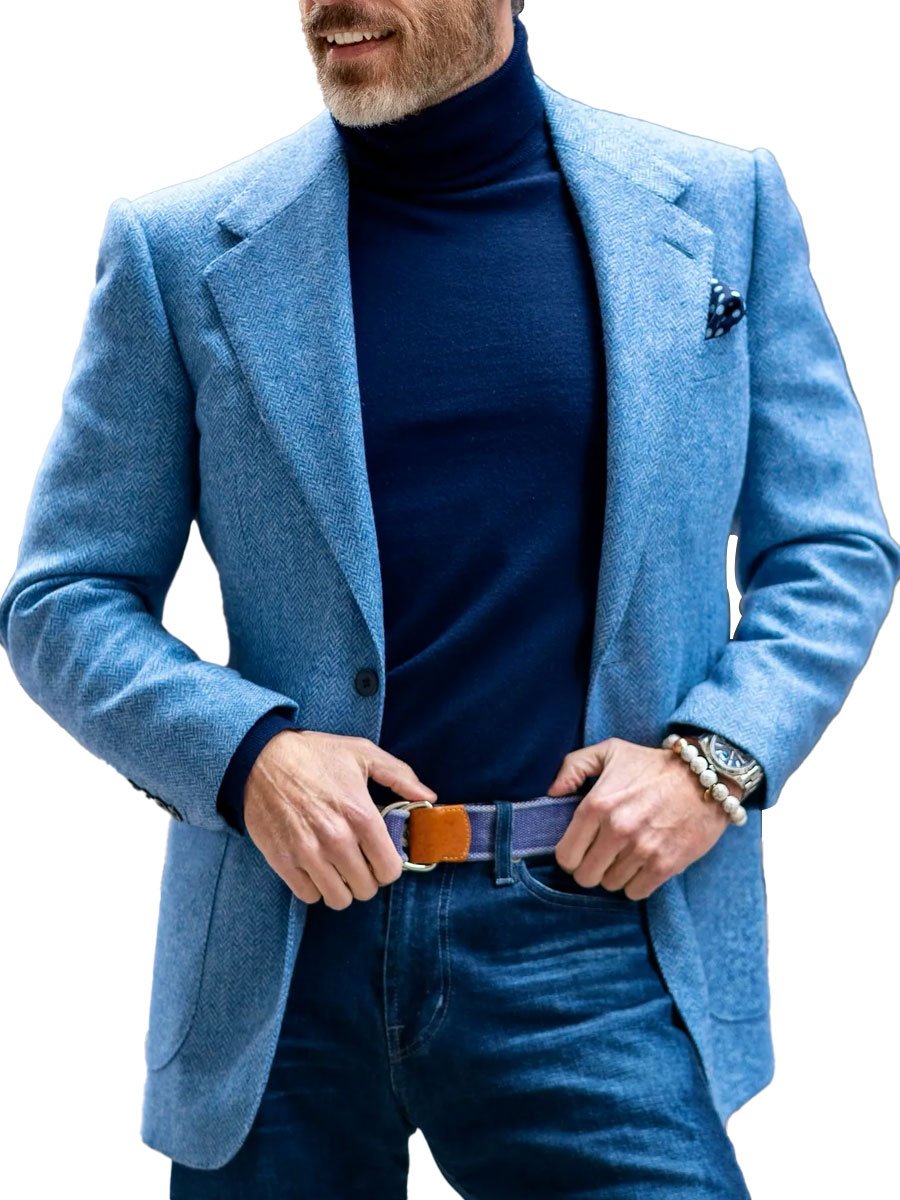 EB | Vintage Hahnentritt Wolle Blazer - Zeitloser Stil