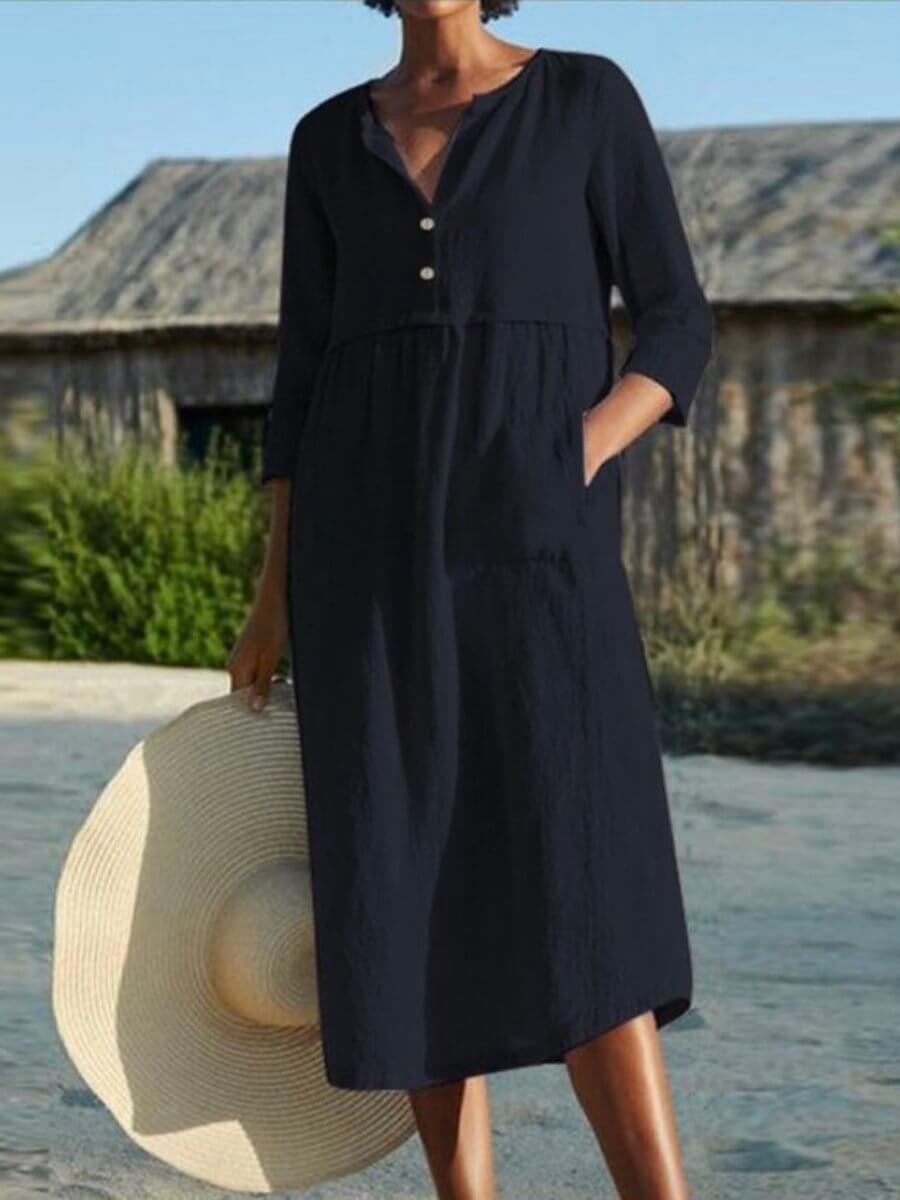 EB | Kleid aus Baumwolle mit Halbarm