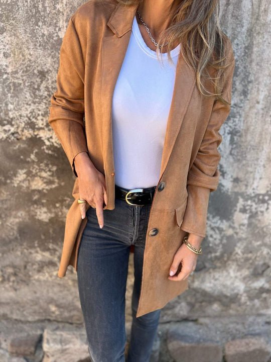 EB | Stylischer Wild imitat-Mantel Perfekt für Herbst/Winter