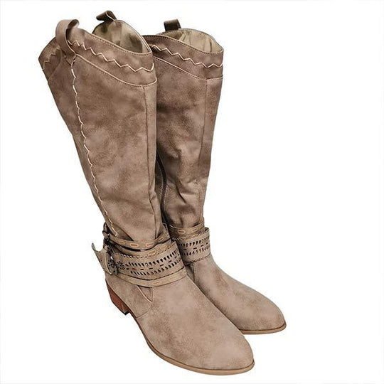 EB | Vintage Hohe Winterreiterstiefel