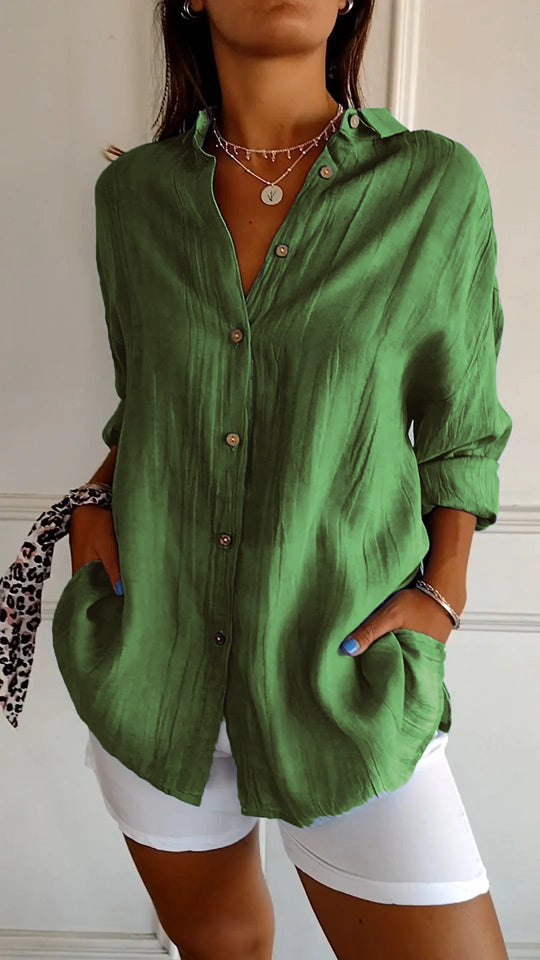 EB | Elegantes Shirt Mit Plissee-Stil