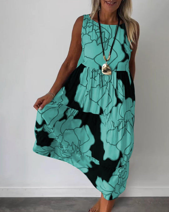 EB - Komfortables Ärmelloses Sommerkleid für Damen