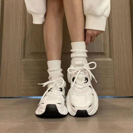 Weiße KomfortPlateausneaker EB