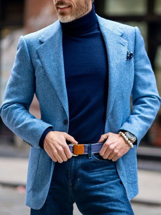 EB | Vintage Hahnentritt Wolle Blazer - Zeitloser Stil