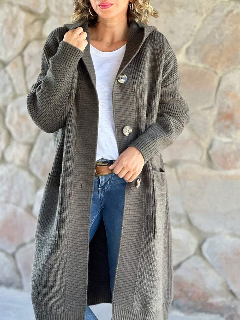 EB | Strick Hoodie Jacke für Frauen Herbst Edition