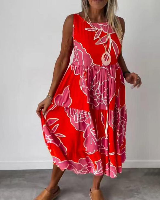 EB - Komfortables Ärmelloses Sommerkleid für Damen