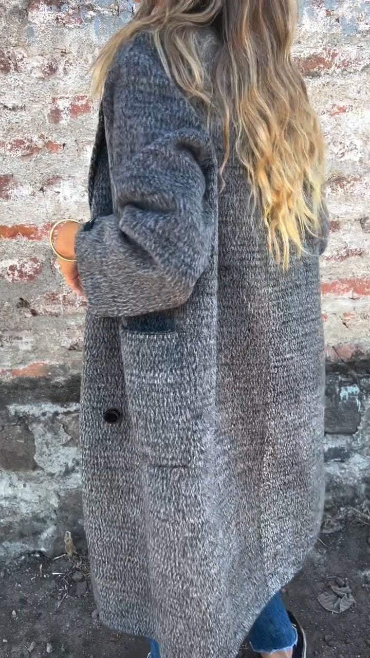 EB | Lange Jacke mit Doppelknopfverschluss Zeitloses Design Elegante Passform