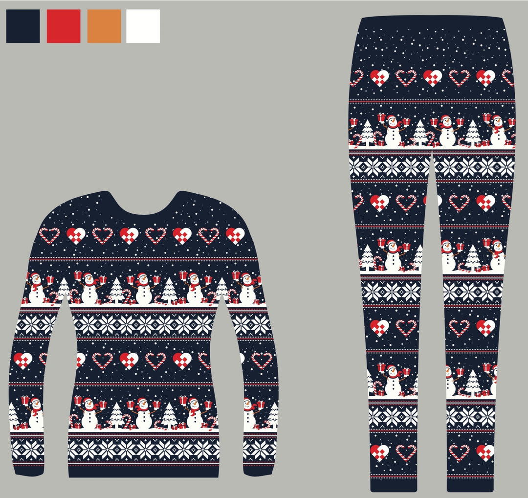 EB | Weihnachtsherz Weihnachts-Pyjama Navy