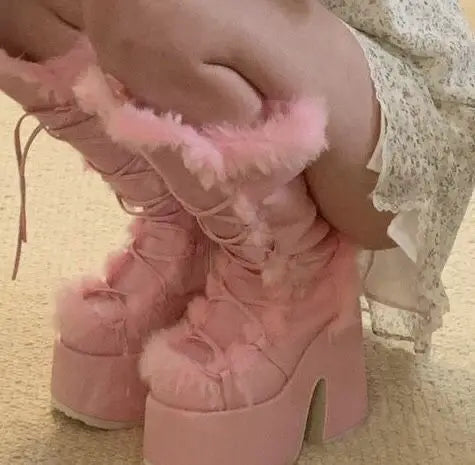 EB | Neue Winter Frauen Schnee Stiefel Plattform  (Saison  1)