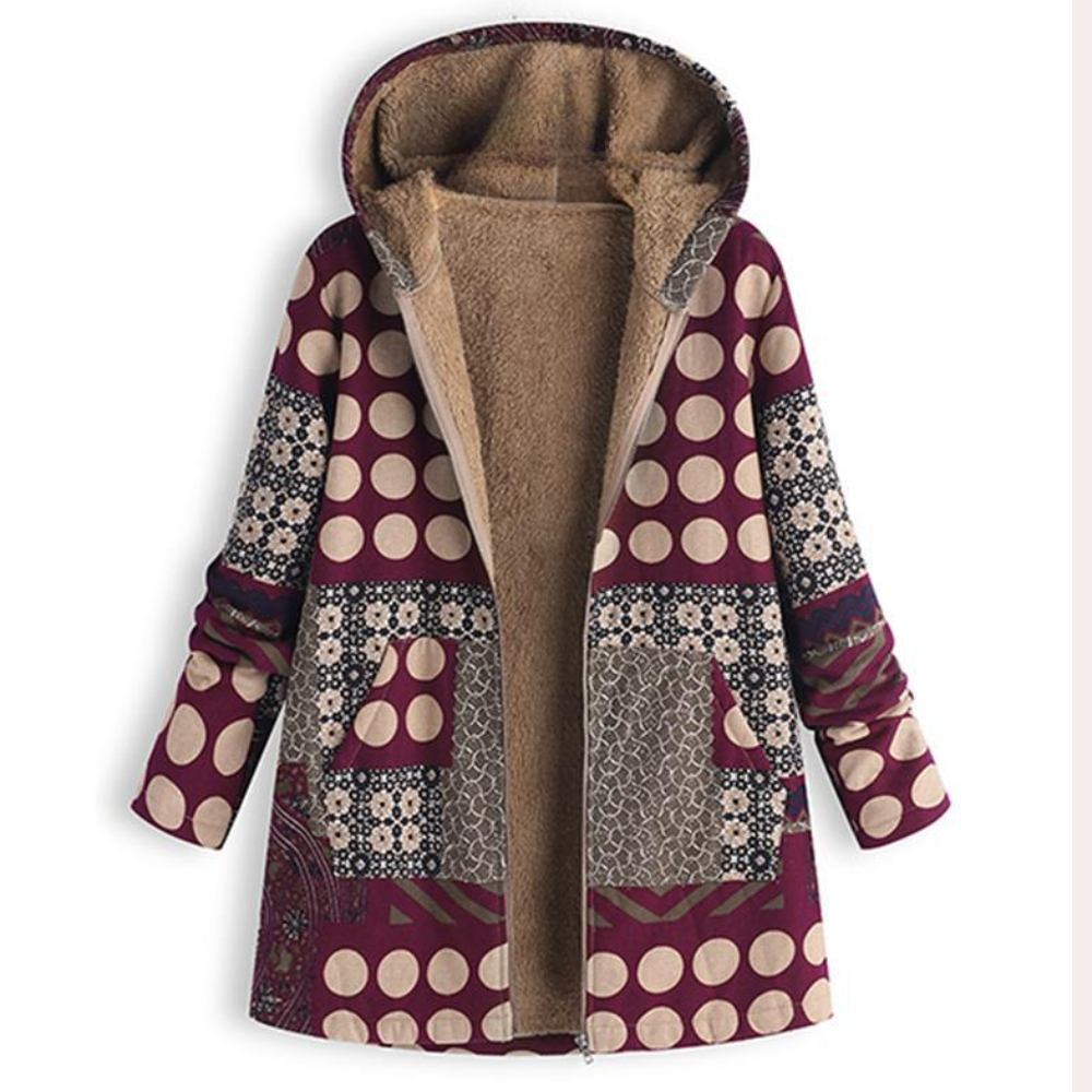 EB | Warme Winterjacke mit Kapuze für Damen