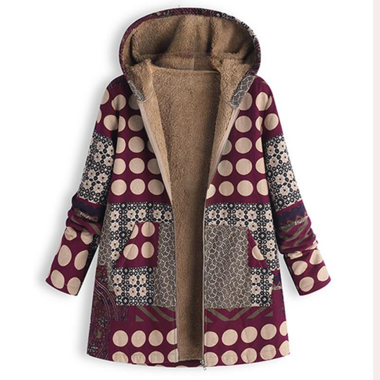 EB | Warme Winterjacke mit Kapuze für Damen