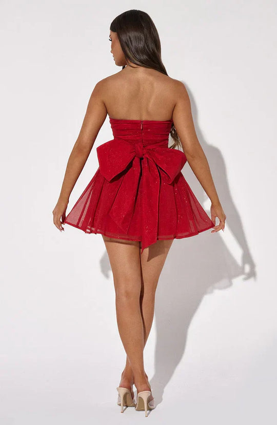 EB | Glitzer Kurzes Festkleid
