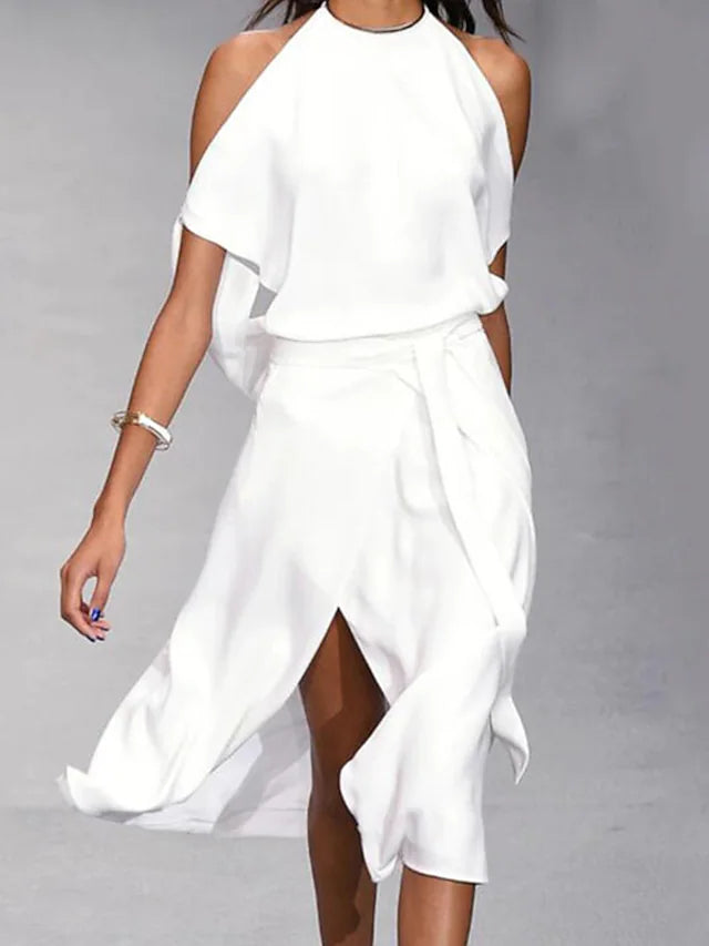 EB | Lässiges Off-Shoulder Midi-Kleid