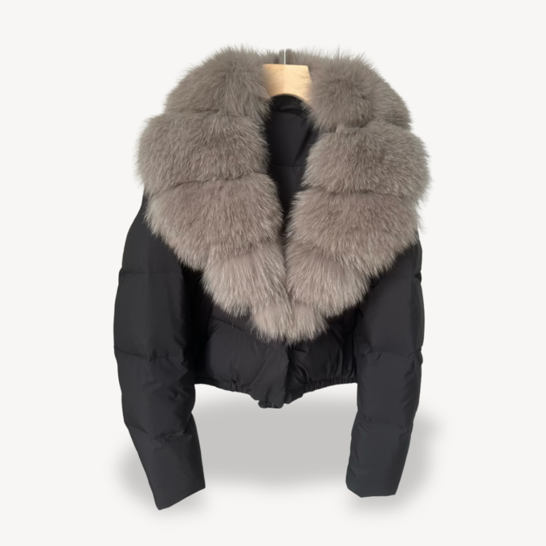 EB | Winter Pufferjacke mit Kunstfellkragen für Damen