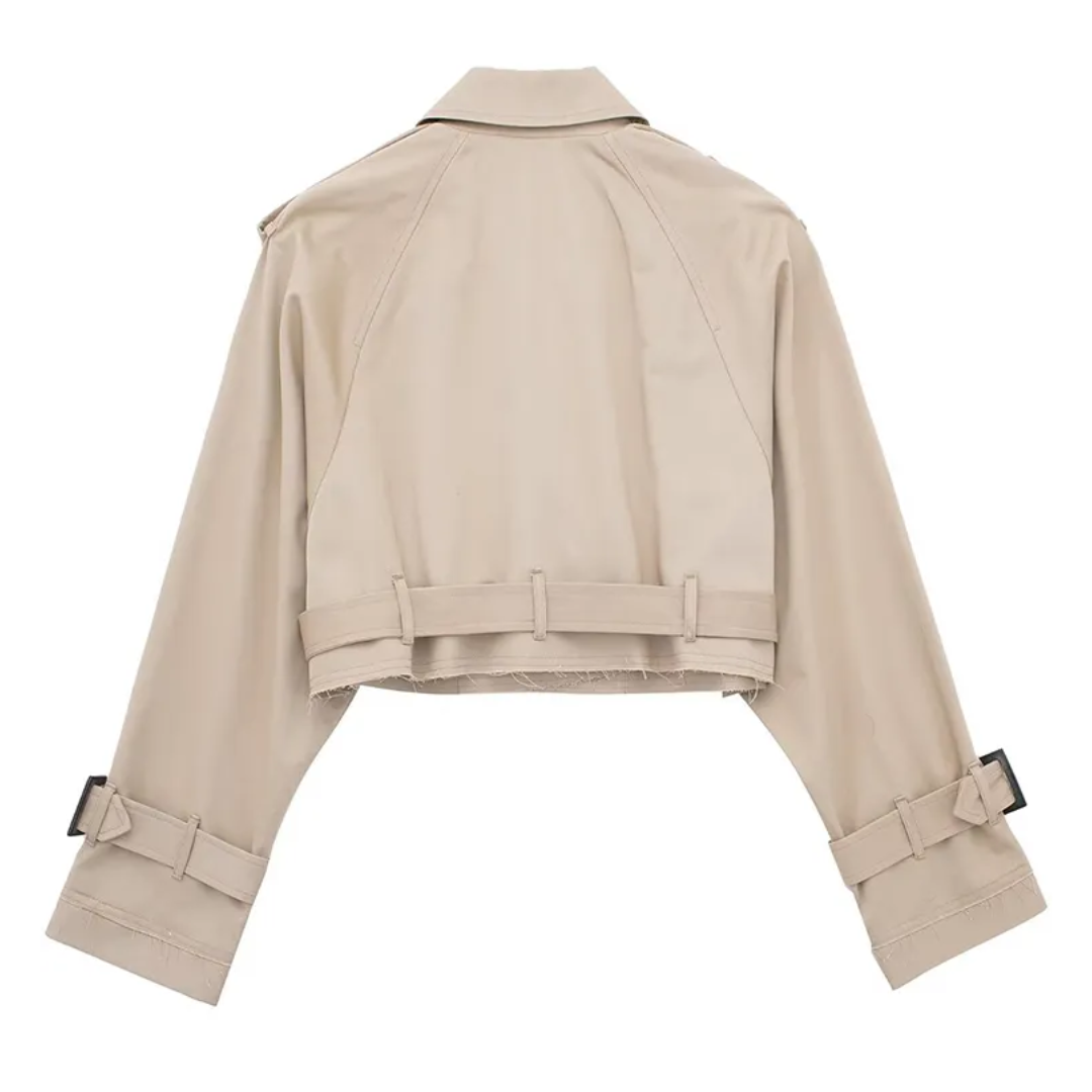 EB | Cropped Trenchcoat - Stilvoll & Vintage