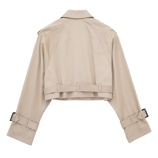 EB | Cropped Trenchcoat - Stilvoll & Vintage