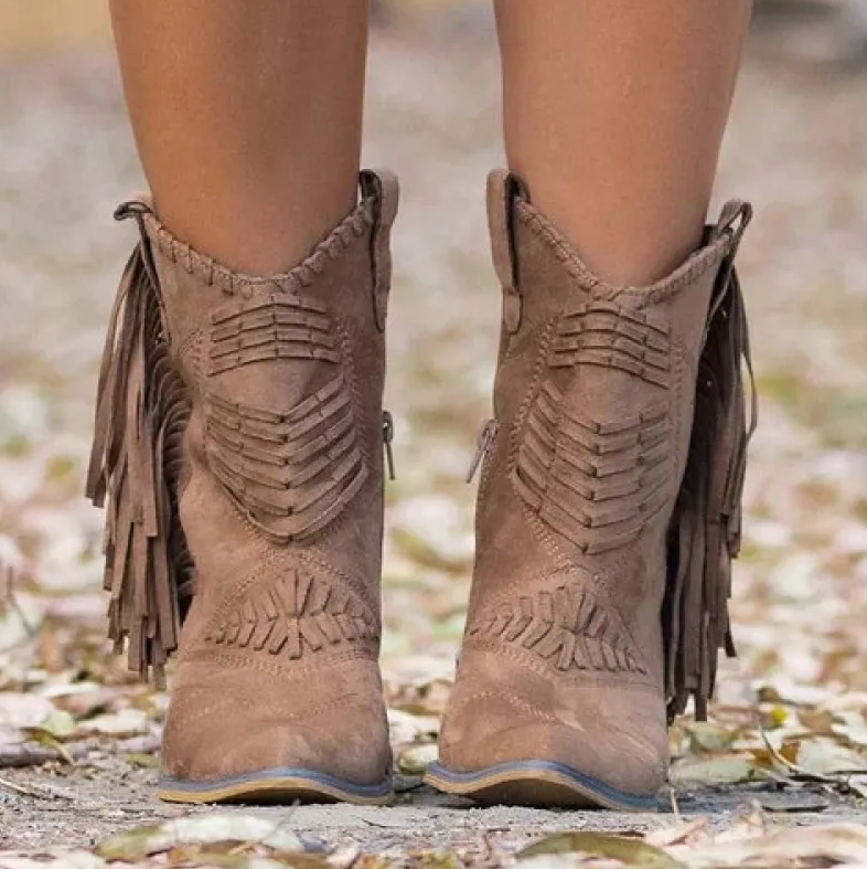 EB | Western Cowgirl Stiefel mit Fransen