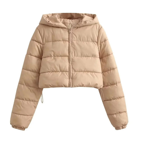 EB | Kapuzen Cropped Slim Winterjacke