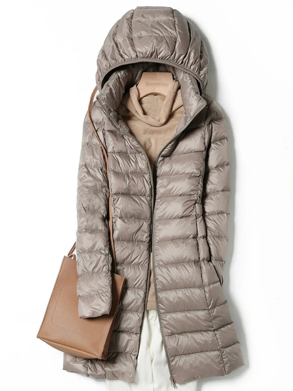 EB | Lang Daunenjacke - Schön Warm & Stilvoll